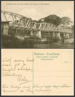 Delcampe - Cameroon Kamerun Old Postcard Truss Railway Bridge Over Sanaga River, Near Edea - Cameroun