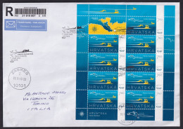Delcampe - -+Croatia, 2013-11-05, Faros Swimming Marathon, Mini Sheet, FDC - Croatia