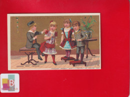 Delcampe - ETAT NEUF GUERIN BOUTRON Chromo Minot  Dorée  Jeu Enfants Chat Perché - Guérin-Boutron