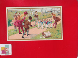 Delcampe - ETAT NEUF GUERIN BOUTRON Chromo Minot  Dorée  Jeu Enfants  Quilles - Guérin-Boutron