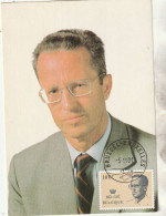 Delcampe - Belgique Carte Maximum 1981 Yvert 2023 Roi Baudoin - 1981-1990