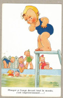 Delcampe - CPA 1946 - Illustrateur Béatrice MALLET - Plonger à L'ange Devant Tout Le Monde, C'est Impressionnant ! - Mallet, B.