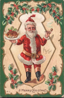 Delcampe - 5226/ A Merry Christmas, His Busy Day, Kerstman Met Taart En Pijp - Santa Claus