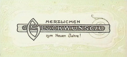 Delcampe - Austria-Hungary Romania - New Year Card Viktor Felser Anina Steierdorf Porcelain Petroleum Lamps 10x5.5 Cm DEL 6 - Werbung