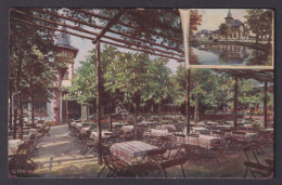 Delcampe - Waldschloesschen Ernsee Near Gera Germany Postcard Beer Garden View - Gera