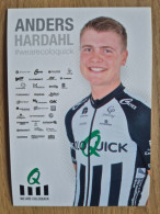 Delcampe - Card Anders Hardahl - Team ColoQuick - 2018 - Cycling - Cyclisme - Ciclismo - Wielrennen - Cyclisme