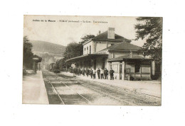 Delcampe - FUMAY LA GARE VUE INTERIEURE - Fumay