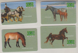 Delcampe - ISRAEL HORSES 4 CARDS - Chevaux