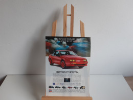 Delcampe - PUBLICITE " CHEVROLET BERETTA " 1990 - Werbung