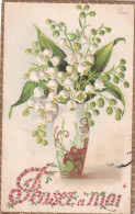 Delcampe - MUGUET       PENSEZ  A  MOI   CARTE GAUFREE - Blumen