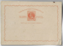 Delcampe - Brazil 1881 Postal Stationery Card RHM-BP-10 Stamp Emperor D. Pedro II 80 Reis Unused - Interi Postali