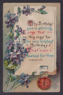 Delcampe - UNITED STATES, Postcard, Birthday Greetings, Flowers - Birthday