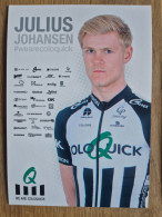 Delcampe - Card Julius Johansen - Team ColoQuick - 2018 - Cycling - Cyclisme - Ciclismo - Wielrennen - Cyclisme