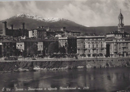 Delcampe - CARTOLINA  IVREA,TORINO,PIEMONTE-PANORAMA E SFONDO MOMBARONE M. 2371-STORIA,MEMORIA,CULTURA,RELIGIONE,VIAGGIATA 1956 - Autres Monuments, édifices