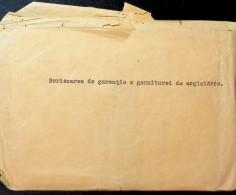 Delcampe - Kingdom Of Romania - Vintage 1938 Envelope Silverware Guarantee Letter Commercial History 15.5x12.5 Cm DEL 6 - Werbung