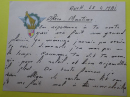 Delcampe - Carte Insigne Gaufré 513 Groupe De Transport écrite Depuis Auch (soit Entre Le 24 Avril 1953 Et Le 31 Mars 1971) - Regimente