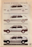 Delcampe - Publicité Papier  VOITURE RENAULT 19 EUROPA Année 1991 MAG - Werbung