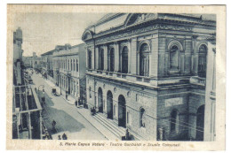 Delcampe - Santa Maria Capua Vetere Teatro Garibaldi E Scuole Comunali VIAGGIATA 1940 COD.C 1594 - Caserta