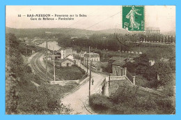 Delcampe - CPA - Bas-Meudon (92) - 53. Panorama Sur La Seine - Gare De Bellevue - Funiculaire - Meudon