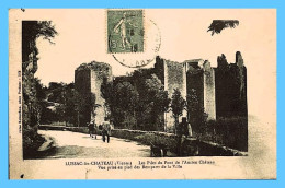 Delcampe - CPA - Lussac-lès-Château (86) - Les Piles Du Pont De L'Ancien Château - Lussac Les Chateaux