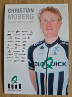 Delcampe - Card Christian Moberg - Team ColoQuick - 2018 - Cycling - Cyclisme - Ciclismo - Wielrennen - Radsport
