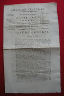 Delcampe - 25 Germinal An 4 Ou 1796 Ordre Général Chateauneufrandon QG Montpellier Arbres Liberté Coupés à Lauret & Claret - Documents Historiques