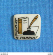 Delcampe - 1 PIN'S //  ** LYCÉE H. PARRIAT // . Céramique ** - Administrations