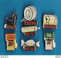 Delcampe - LOT 7 PIN'S //  ** TOTAL ** - Carburantes