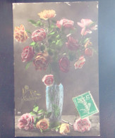 Delcampe - 1766 THEME  . FLEURS DANS UN VASE . SOUVENIR . OBLITEREE - Blumen