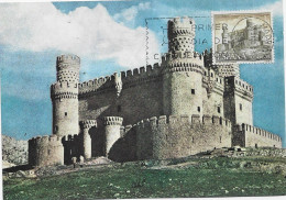 Delcampe - 3924   Máxima Madrid 1965, Castillo De  Manzanares El Real, Madrid - Maximumkarten