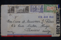 Delcampe - ST PIERRE ET MIQUELON - Env >la France En 1940 Par Avion Avec Contrôles Postaux US Et GB - Etat - Voir Dos - S 1280 - Covers & Documents