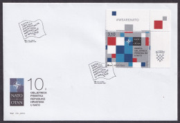 Delcampe - -+Croatia, 2019-04-01, NATO, 10th Anniverary Of NATO Accession, FDC - Croatia