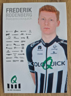 Delcampe - Card Frederik Rodenberg Madsen - Team ColoQuick - 2018 - Cycling - Cyclisme - Ciclismo - Wielrennen - Radsport