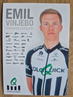 Delcampe - Card Emil Vinjebo - Team ColoQuick - 2018 - Cycling - Cyclisme - Ciclismo - Wielrennen - Radsport