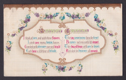 Delcampe - UNITED STATES, Postcard, Birthday Greetings, Flowers - Birthday