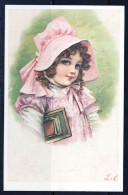 Delcampe - Illustrateurs CP Fillette Souriante Avec Chapeau Non Circulée - 1900-1949