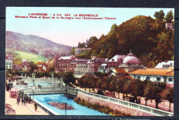 Delcampe - France CP La Bourboule Nouveaux Ponts Et Quais De La Dordogne Vers L’Établissement Thermal Non Circulée - La Bourboule