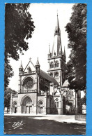 Delcampe - (RECTO / VERSO) EPERNAY - N° 9516 - EGLISE NOTRE DAME - BELLE FLAMME - FORMAT CPA - Epernay