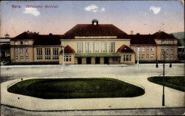 Delcampe - CPA Gera In Thüringen, Sächsischer Bahnhof - Sonstige & Ohne Zuordnung