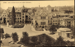 Delcampe - CPA Jena In Thüringen, Carl Zeiss Platz, Abbe Denkmal - Sonstige & Ohne Zuordnung