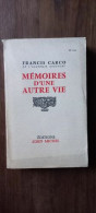 Delcampe - Mémoires D'Une Autre Vie Albin Michel - Sonstige & Ohne Zuordnung