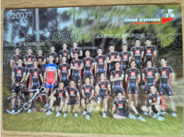Delcampe - Card Team Caisse D'Epargne - 2007 - Cycling - Cyclisme - Ciclismo - Wielrennen - Radsport