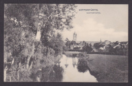Delcampe - Vintage Postcard Germany Wipperfurth Church City View And Wupper Rive - Wipperfürth