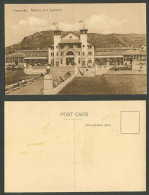Delcampe - Ilfracombe Devon Old Postcard Pavilion And Capstone Panorama, British Flag Flags - Sonstige & Ohne Zuordnung