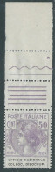 Delcampe - 1924 REGNO ENTE PARASTATALE COLLOC. DISOCCUP. 50 CENT BORDO FOGLIO MNH ** I23-8 - Zonder Portkosten