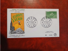 Delcampe - 1985 STRASBOURG      CACHET CONSEIL EUROPE   TIMBRE CONSEIL EUROPE - Non Classés