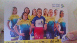 Delcampe - CYCLISME    -WIELRENNEN- CICLISMO :CARTE TEAM CHARENTE MARITIME   2019 - Radsport