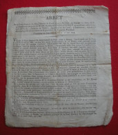 Delcampe - 1828 Arrêt De Nismes Guillaume Frgairolly Natif Puech Propriétaire à Mialet Condamné à Mort Assassinat François Vieljeux - Documents Historiques