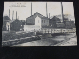 Delcampe - SOUS LE BOIS LOUVROIL , Le Pont Sur La Sambre Et L'etablissement Dordolot .................... 25982 - Sin Le Noble