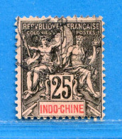 Delcampe - Réf AR-0179 - INDOCHINE N° 10 Ø Oblitéré Dos Visible Used Ø - Usados